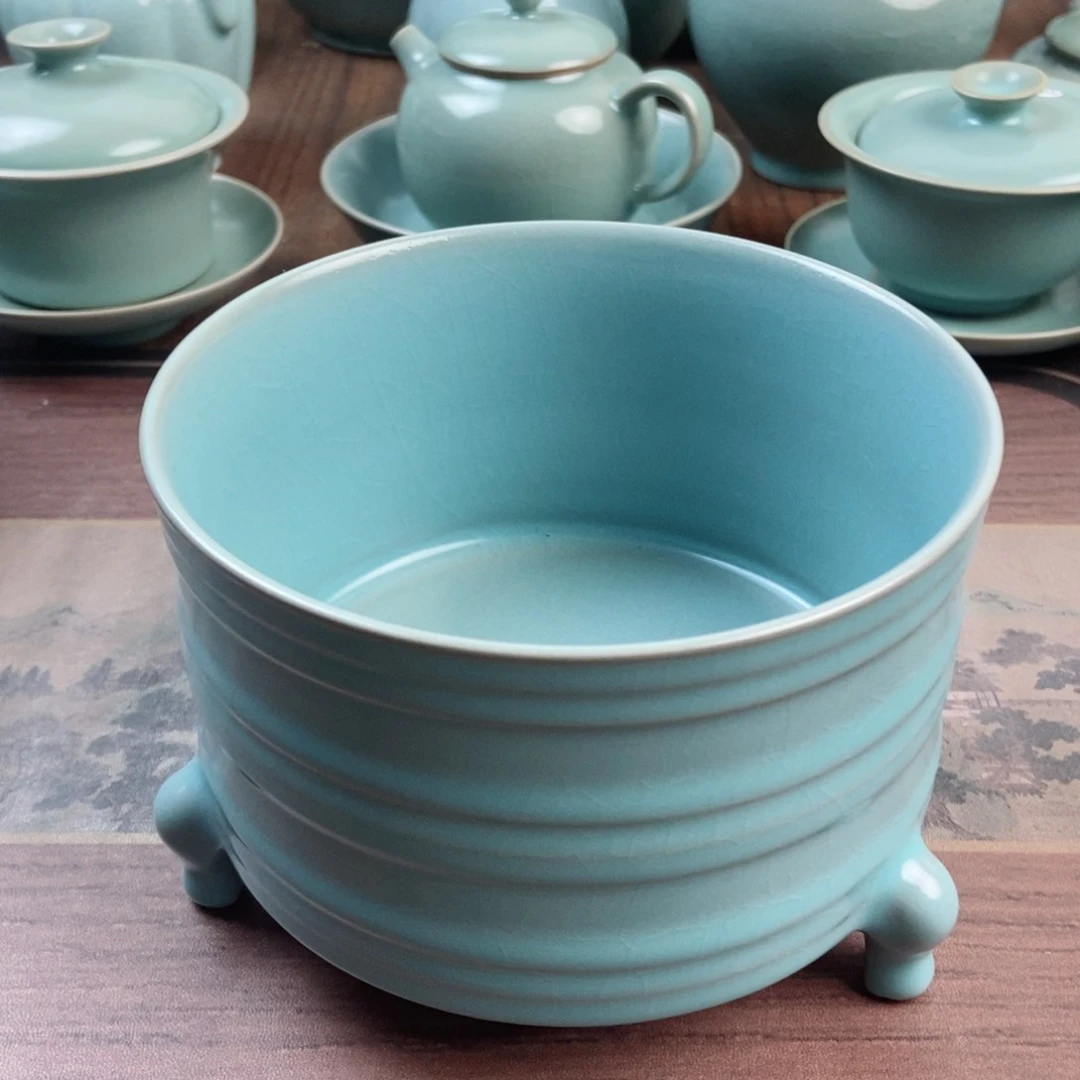 摆件瓷原产地原矿汝瓷～茶器