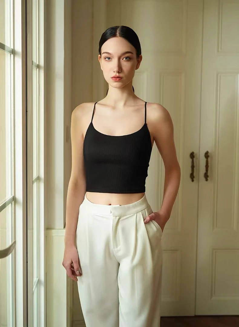 内家轻盈桑蚕丝背心 官折369 文胸背心二合一 自带凉感 5A抗菌