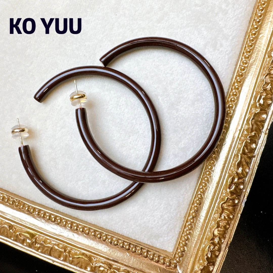 铜合金树脂耳饰 【雨桐高奢饰品】耳环CC00053