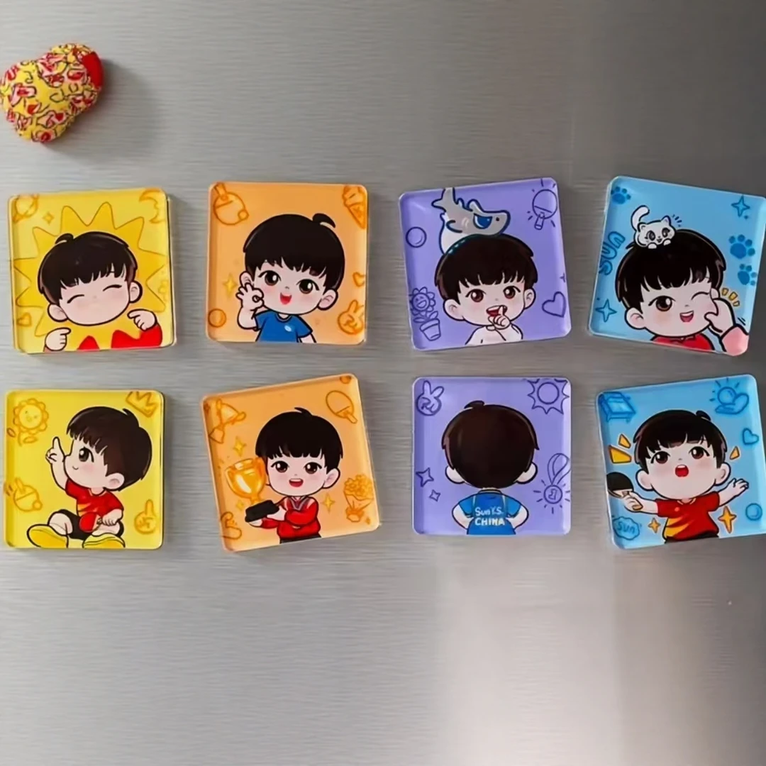 孙颖莎周边Q版可爱冰箱贴装饰摆饰收藏精美礼物收藏纪念送朋友