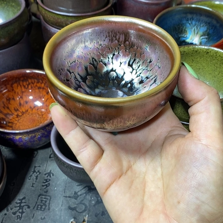 茶盏建阳建盏微瑕油滴