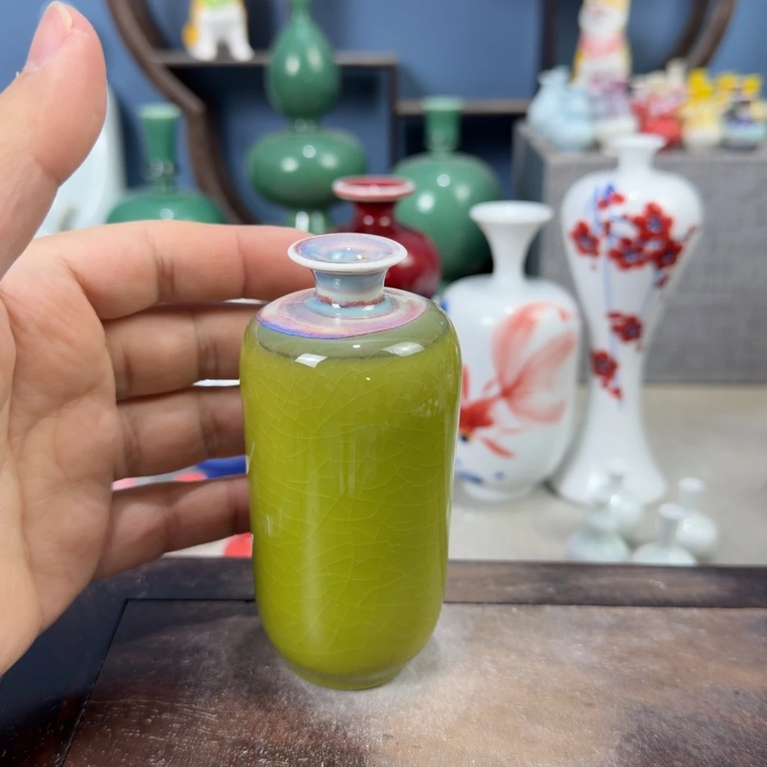 陶瓷手工小花器摆件