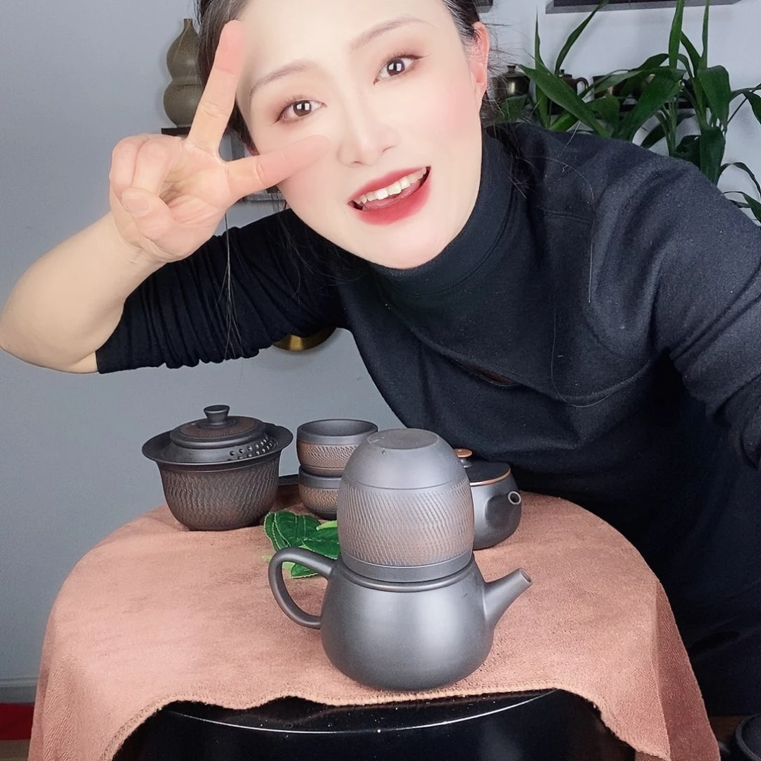 壶游**州建水紫陶黑金刚300C➕主人