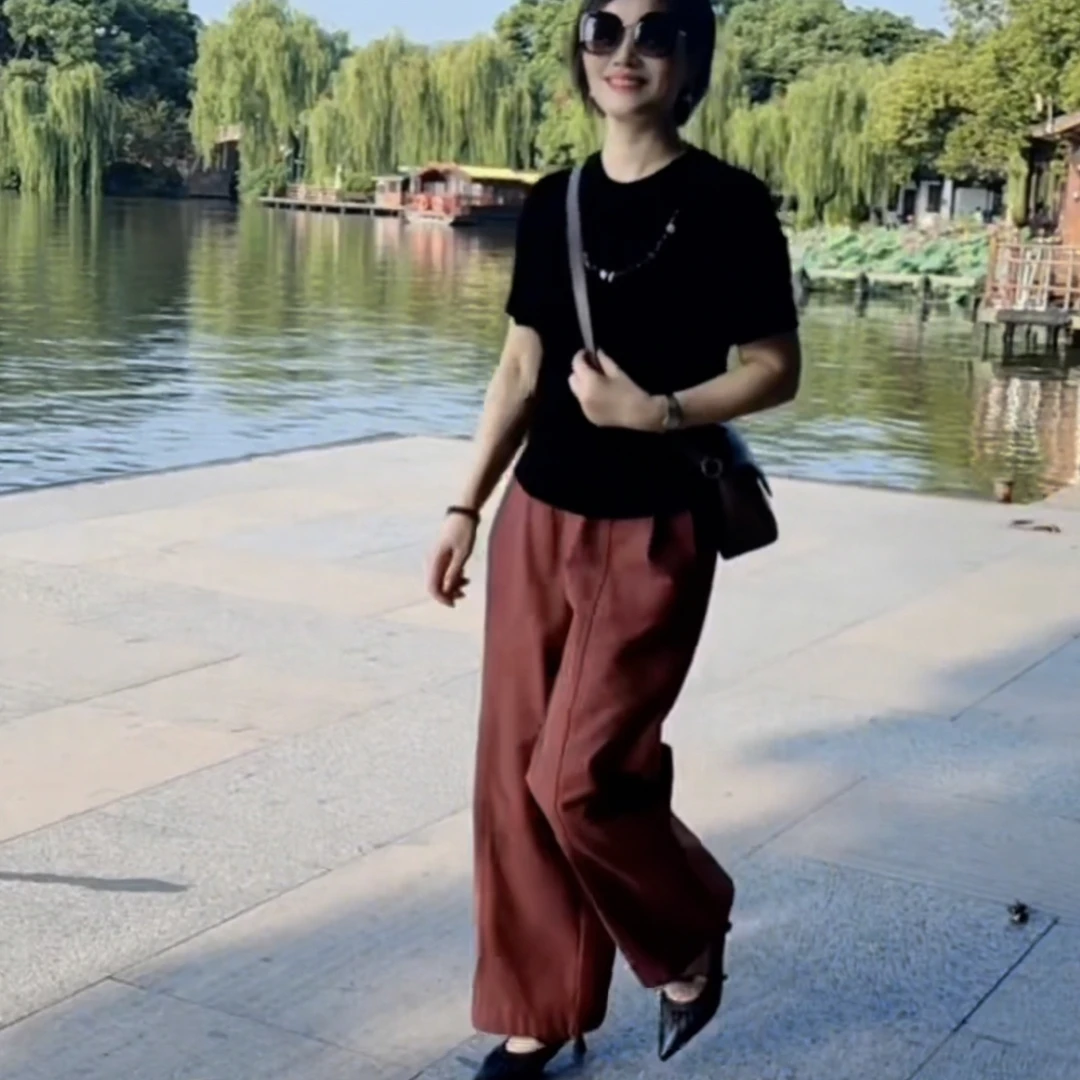 夏季新款小个子直筒裤  时尚休闲百搭款