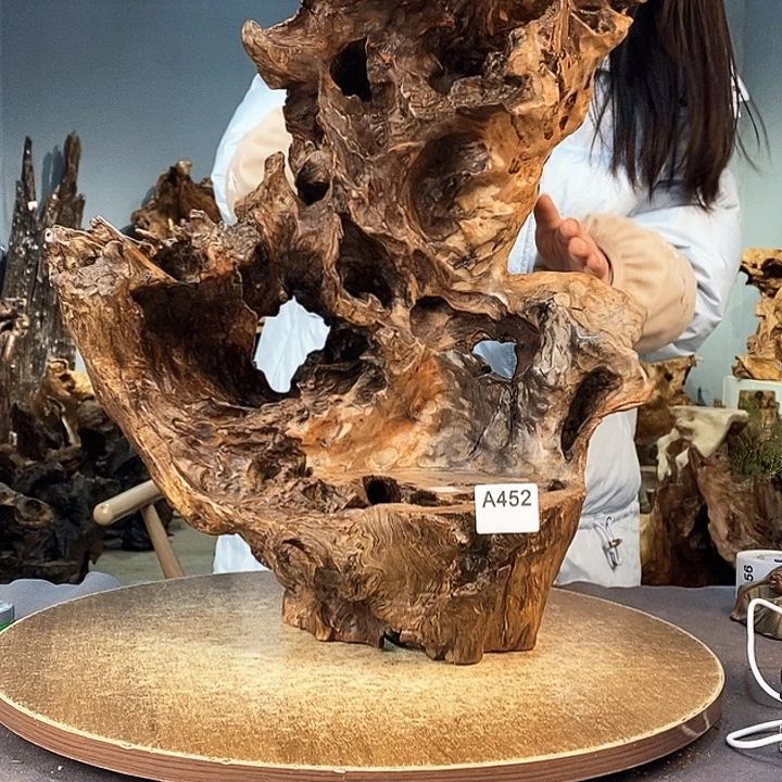 茶盏大****）452株木的随行的根艺