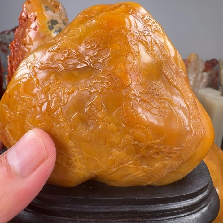 ****—寿山石寿山石鹿目