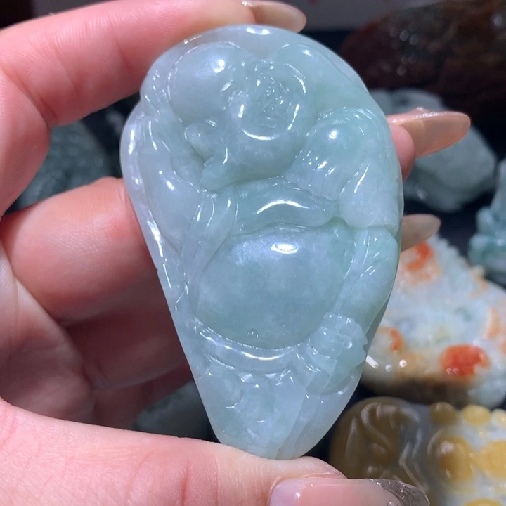 翡翠未镶嵌颈饰保真天然A货翡翠