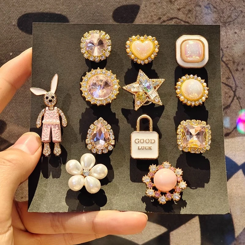 【爱丽丝梦境】洞洞鞋配饰鞋花金属Crocs鞋扣ins立体可拆卸鞋配件