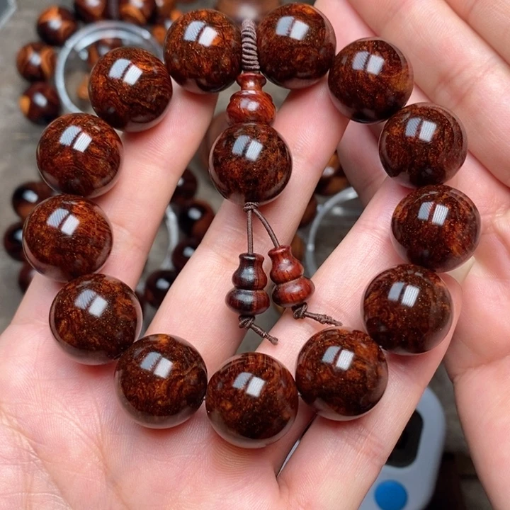 黄花梨/降香黄檀用****3紫油梨成品加工手串