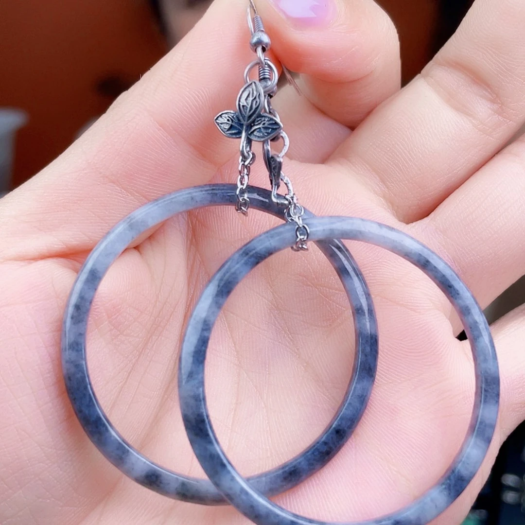 翡翠未镶嵌耳饰饰品