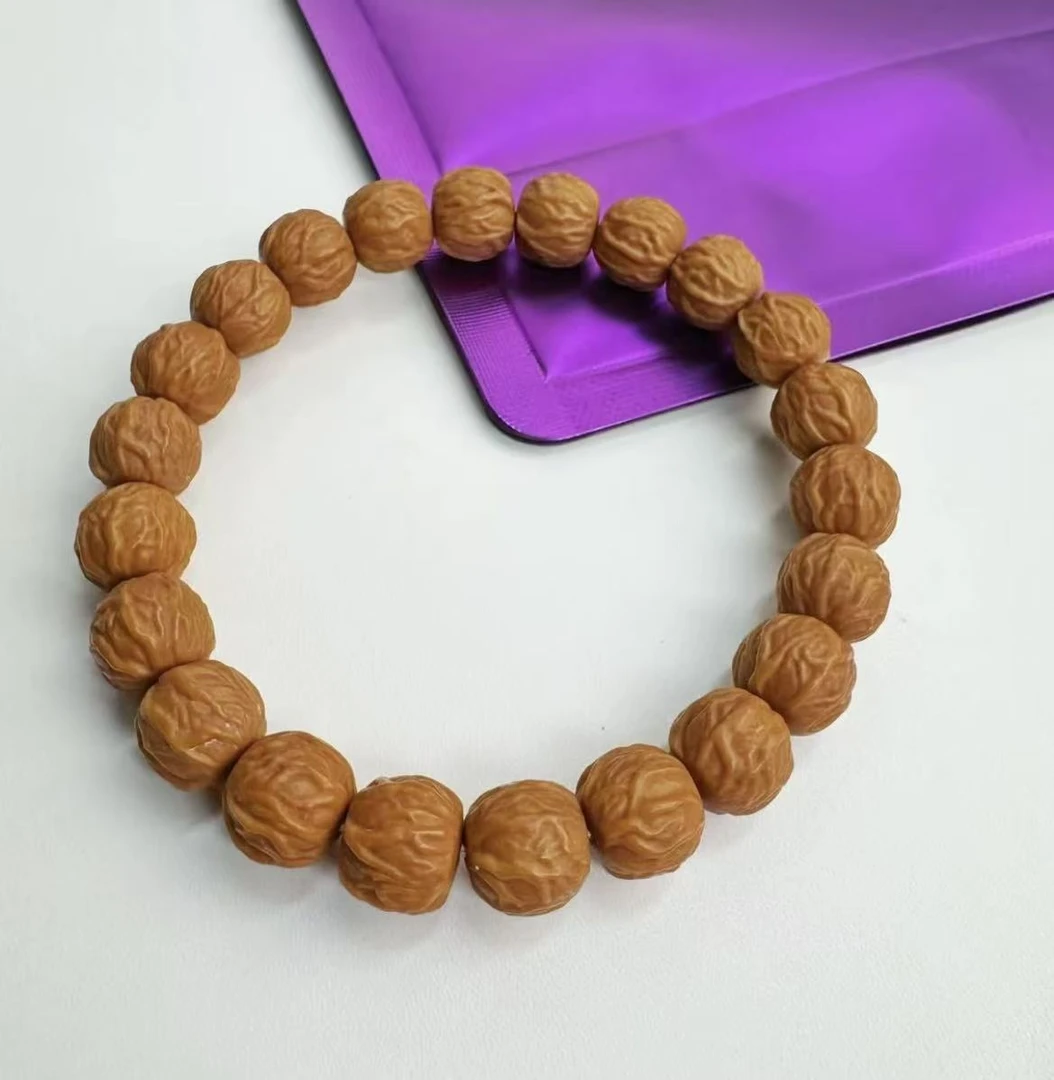 11mm左右 原皮原色毒液猴头文玩手串