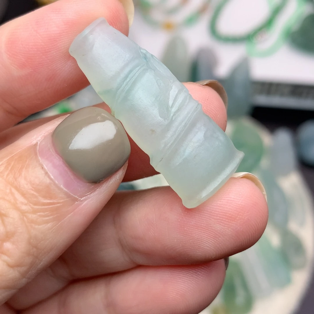 未镶嵌定制翡翠竹节
