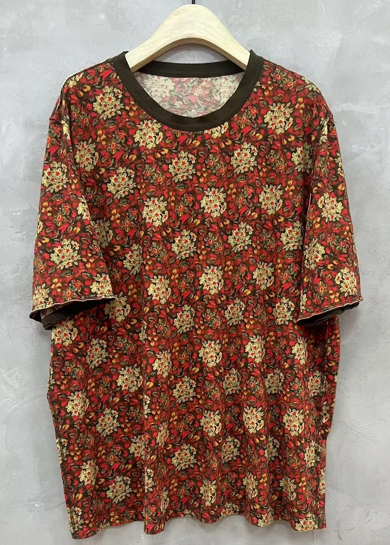 古澜木-宽松棉花色T恤7097