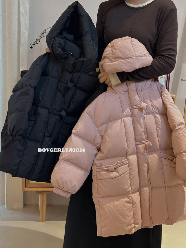 BO-1049儿童中长款方块连帽羽绒服(冬款)