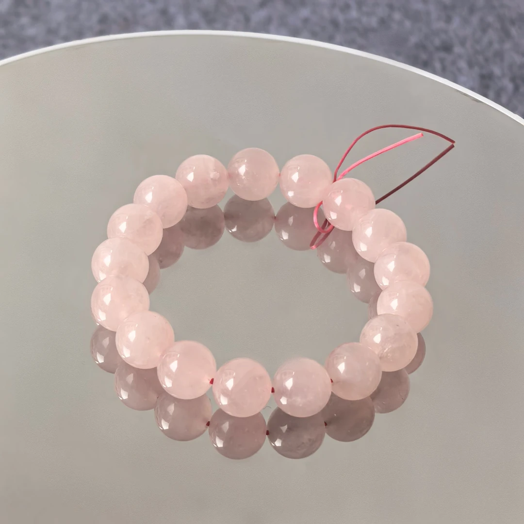 粉晶糯体手串默认微瑕拍下发多样性一