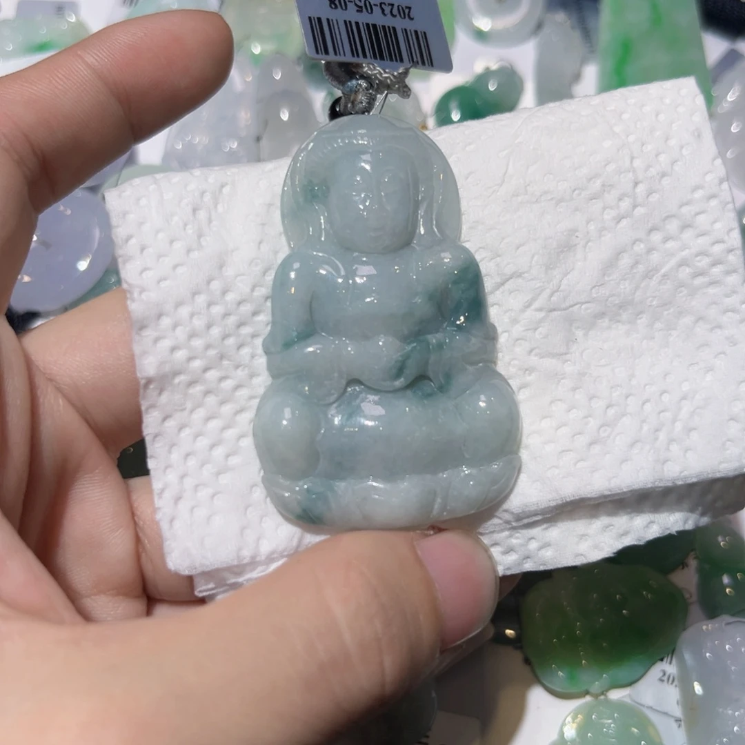 翡翠颈饰未镶嵌天然翡翠A货