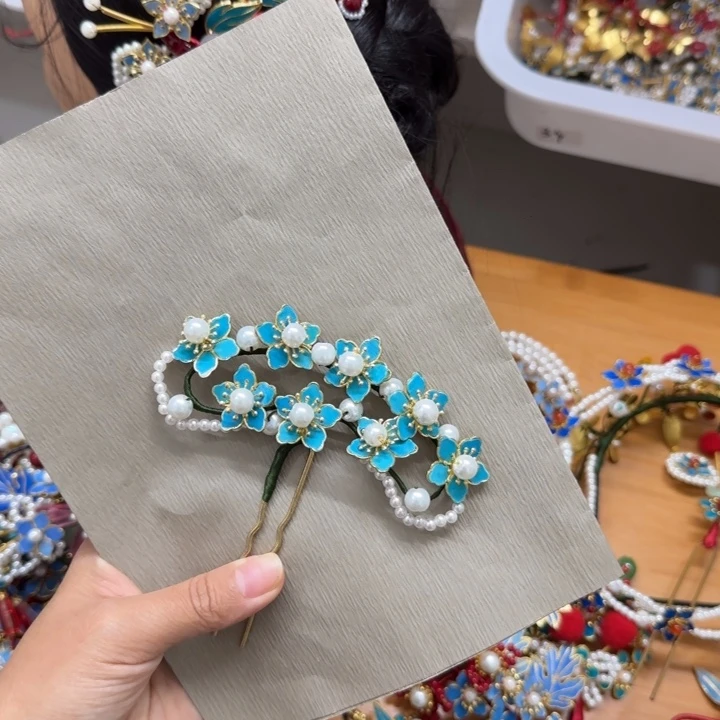 醋酸铁合金鹅毛仿点翠