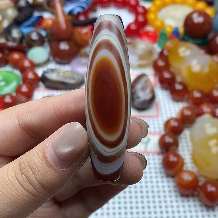 蓝***天玛瑙/玉髓合金颈饰