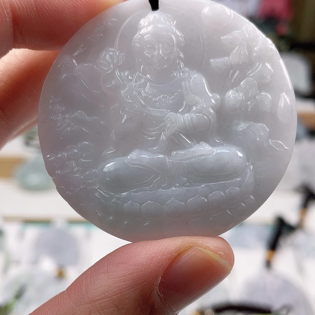 翡翠颈饰未镶嵌0598挂件