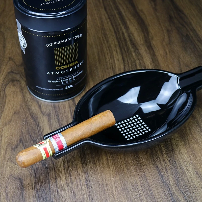 立减轻奢雪茄烟灰缸2位个性便携创意时尚烟灰缸陶瓷大号雪茄烟托