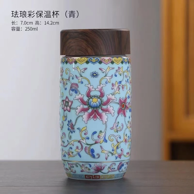 F044-珐琅彩保温杯