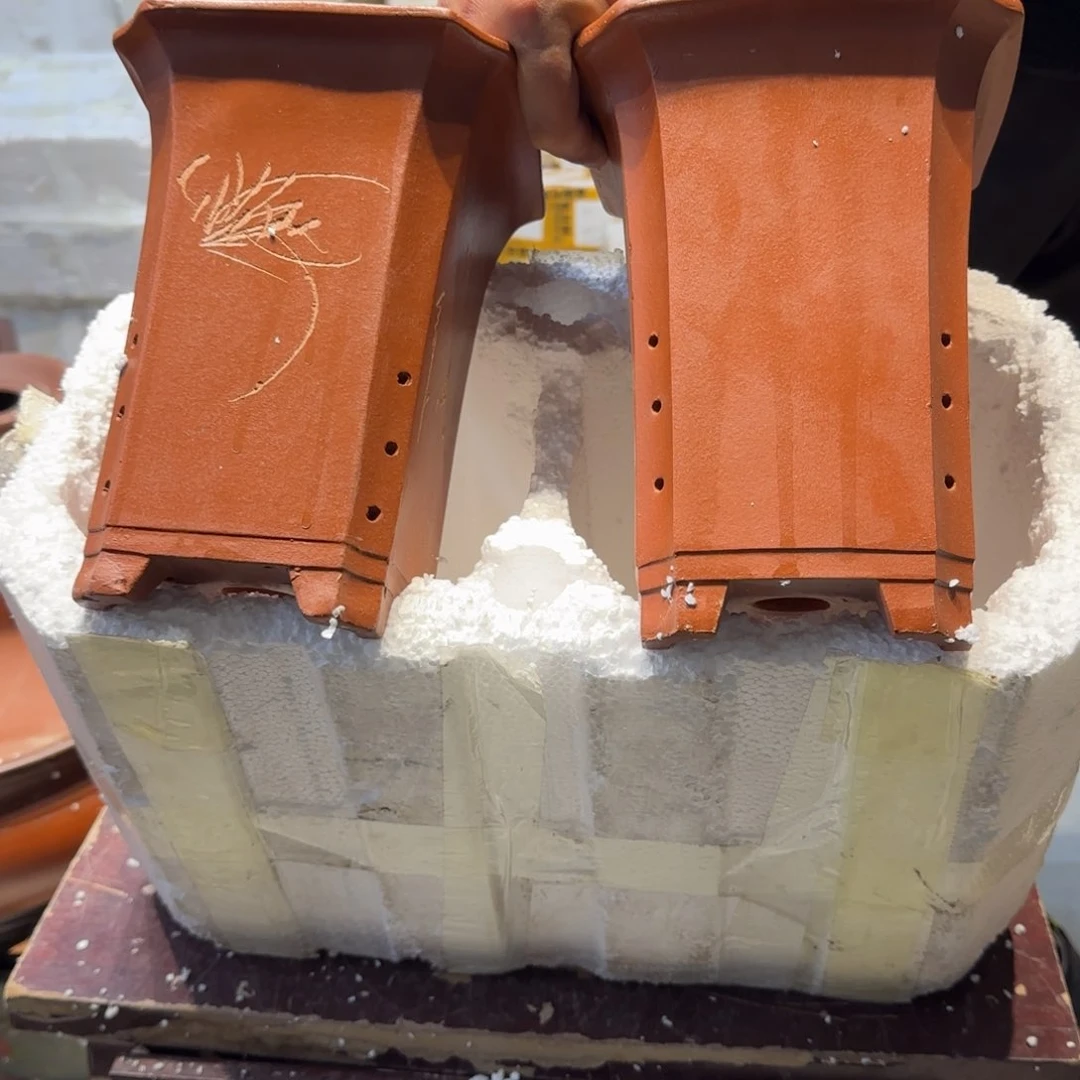 紫砂花盆口径15.22口径