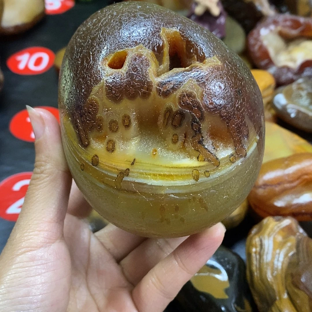 玛瑙/玉髓未镶嵌手把件