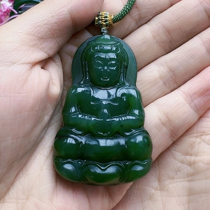 和田玉（碧玉）挂坠未镶嵌