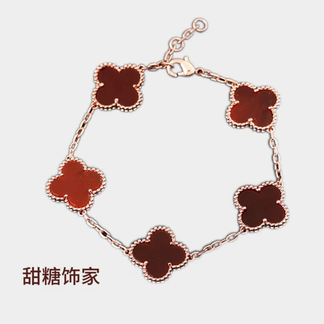 黄铜手链 花花手链＋一枚戒指任选时尚百搭时尚轻奢经典镶嵌