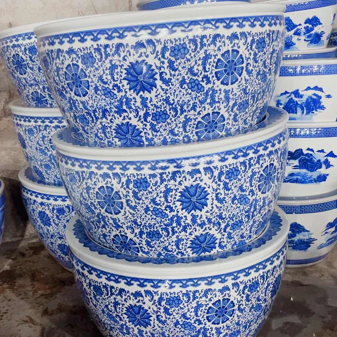 缸瓷器瓷器直径70高度50瓷器