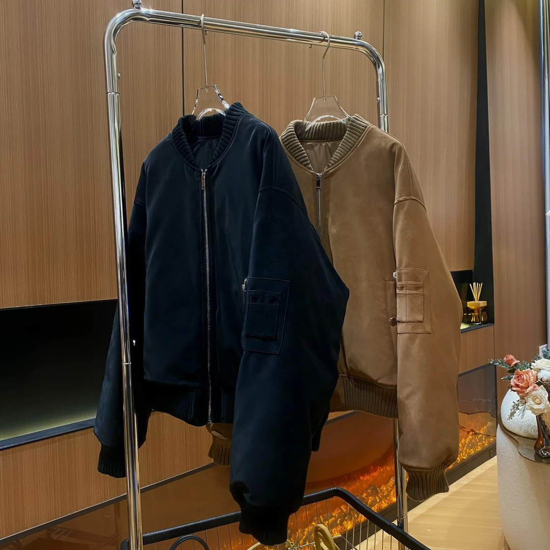 【黑咖外套】冬季新款潮流时尚休闲独特高级感设计师保暖外套08