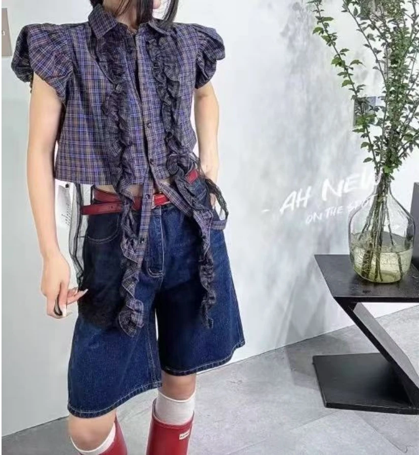 【宝贝家】泡菜国特色格子上衣