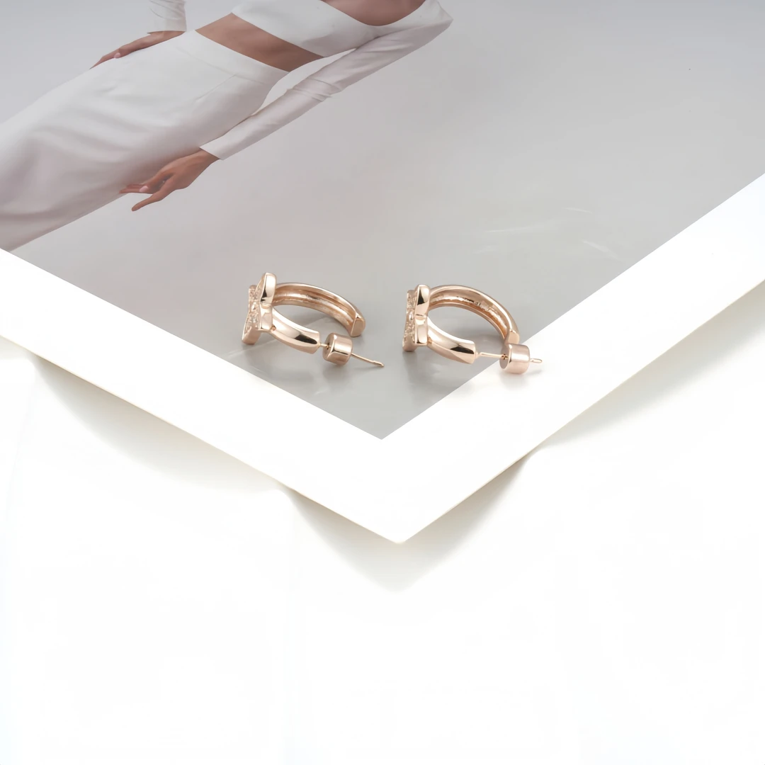 铜合金锆石耳饰 耳环0174