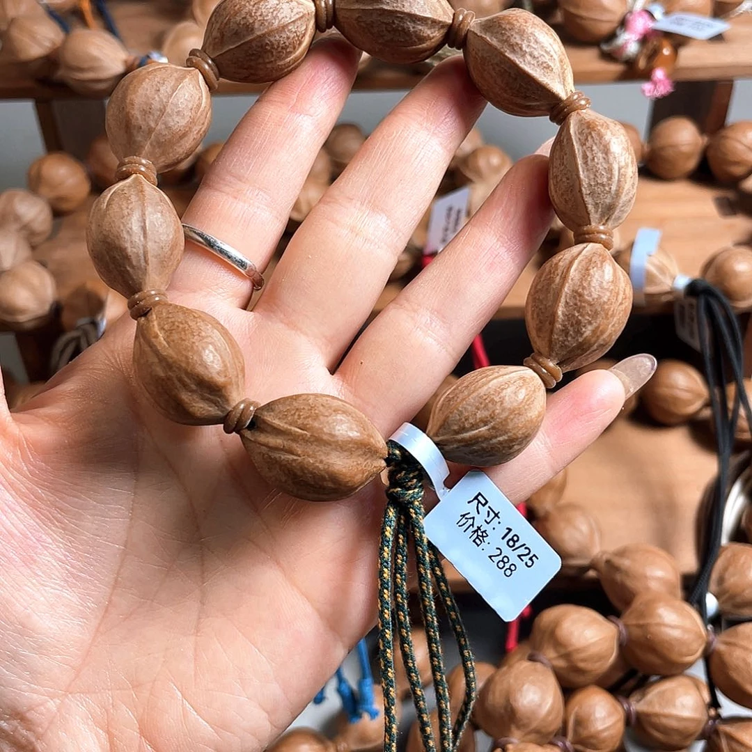 六***民手串/手链橄榄核18/25梅林铁核