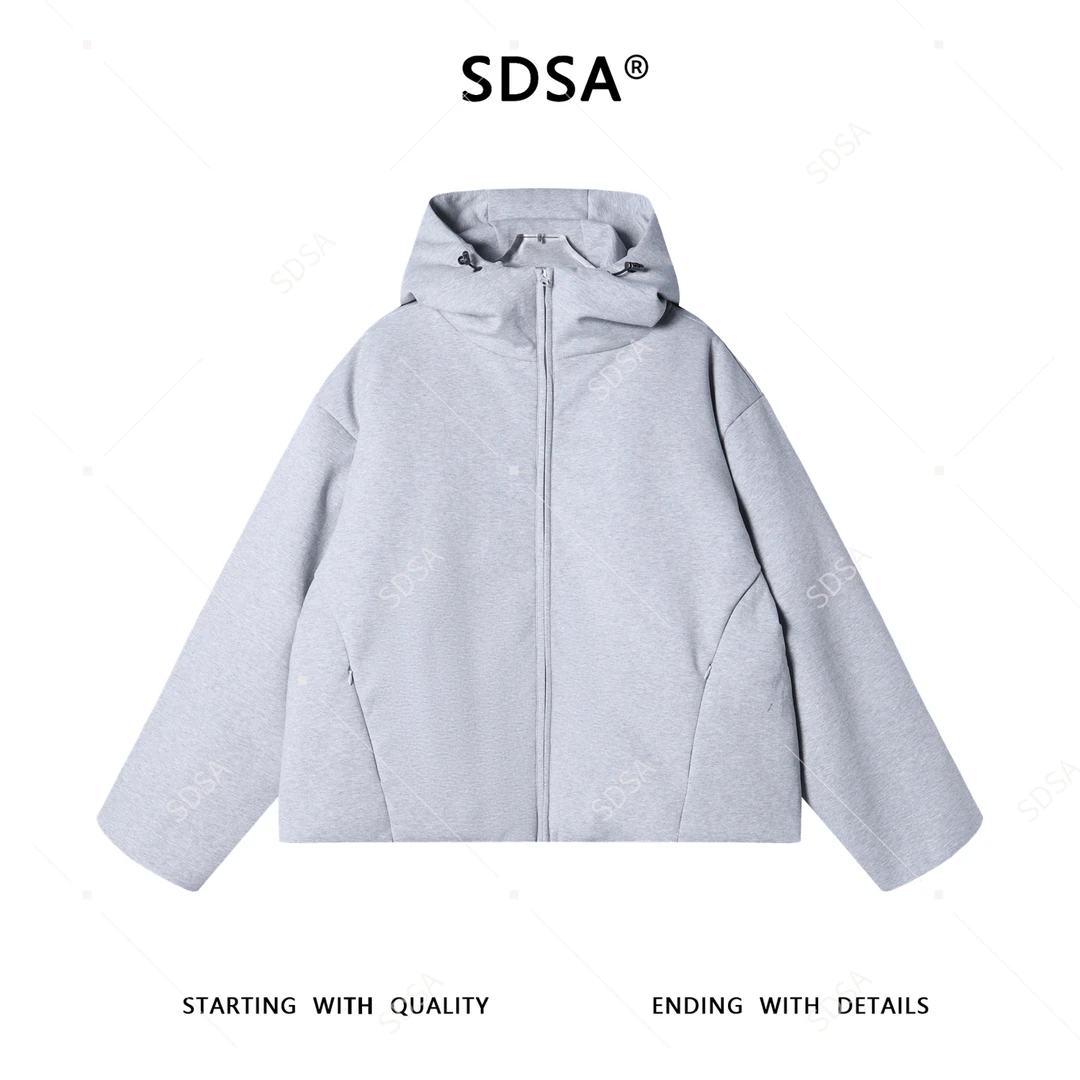 SDSA男士秋冬新款痞帅男装韩系净版机能连帽羽绒服外套百搭宽松