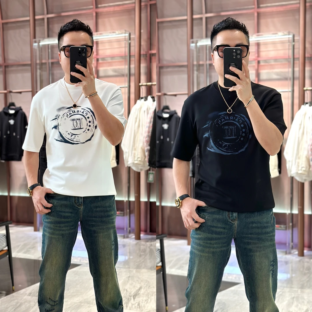 【发现者IV】2025欧货新款潮男士轻奢时尚休闲圆领七分短袖DL56226
