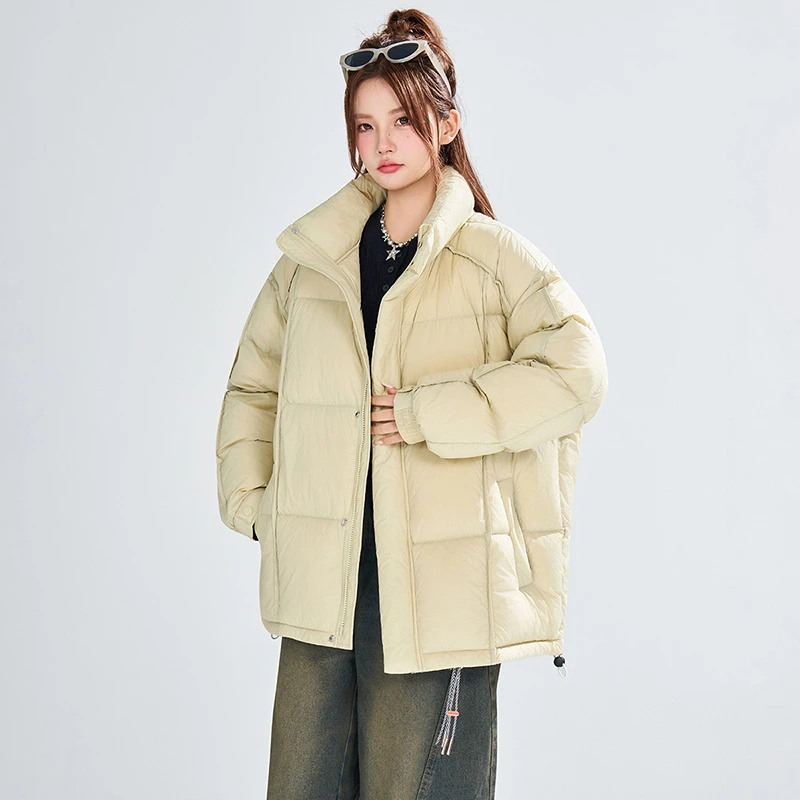 捷尼拉莫  2025时尚百搭宽松潮流保暖羽绒