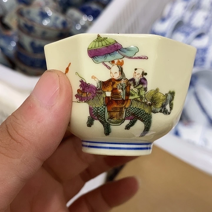 摆件景德镇陶瓷主人杯23455