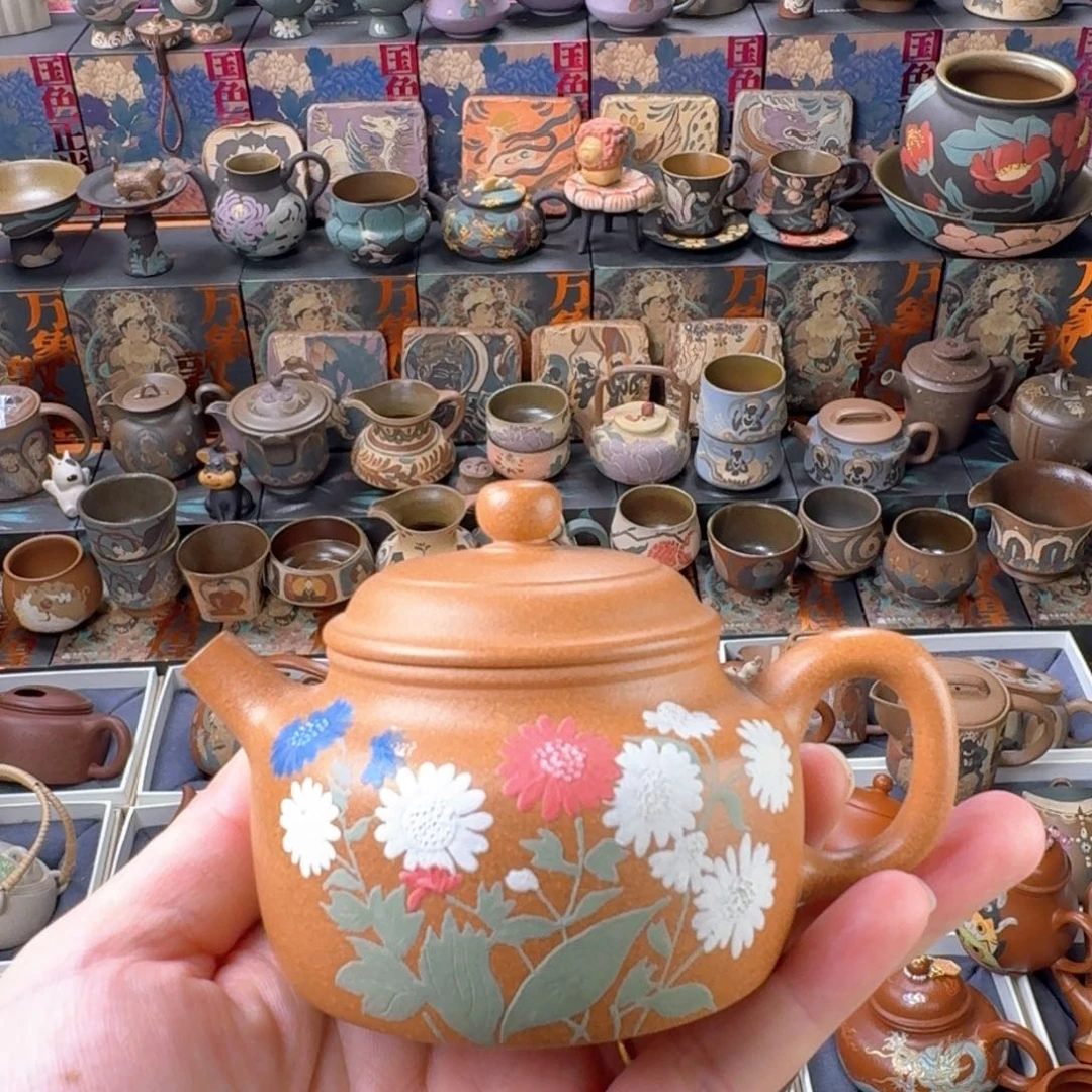 茶杯紫砂150ml原矿精工半手