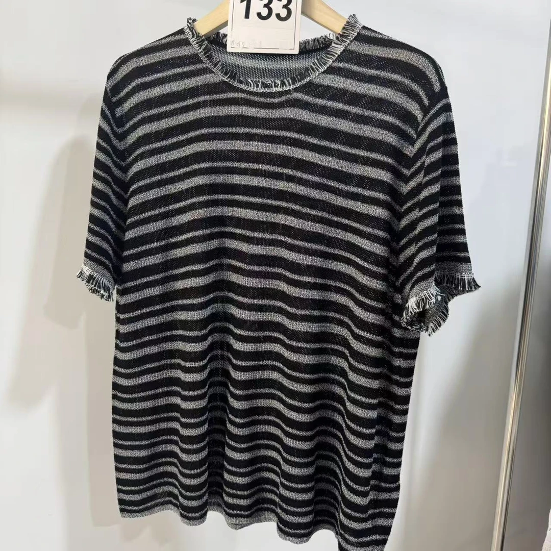 133-25028-条纹时尚大码短袖