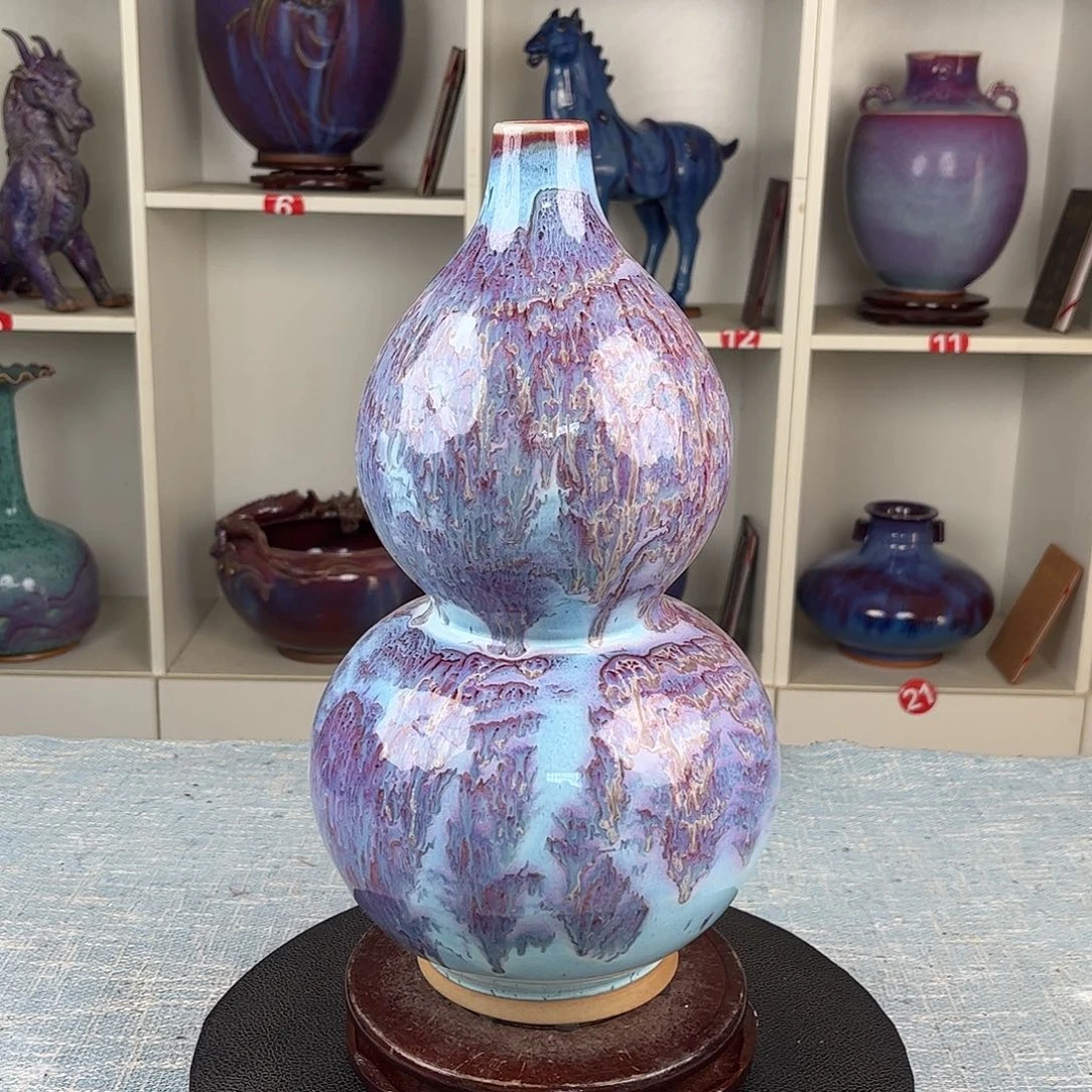 瓷片葫芦大好河山窑变珍品