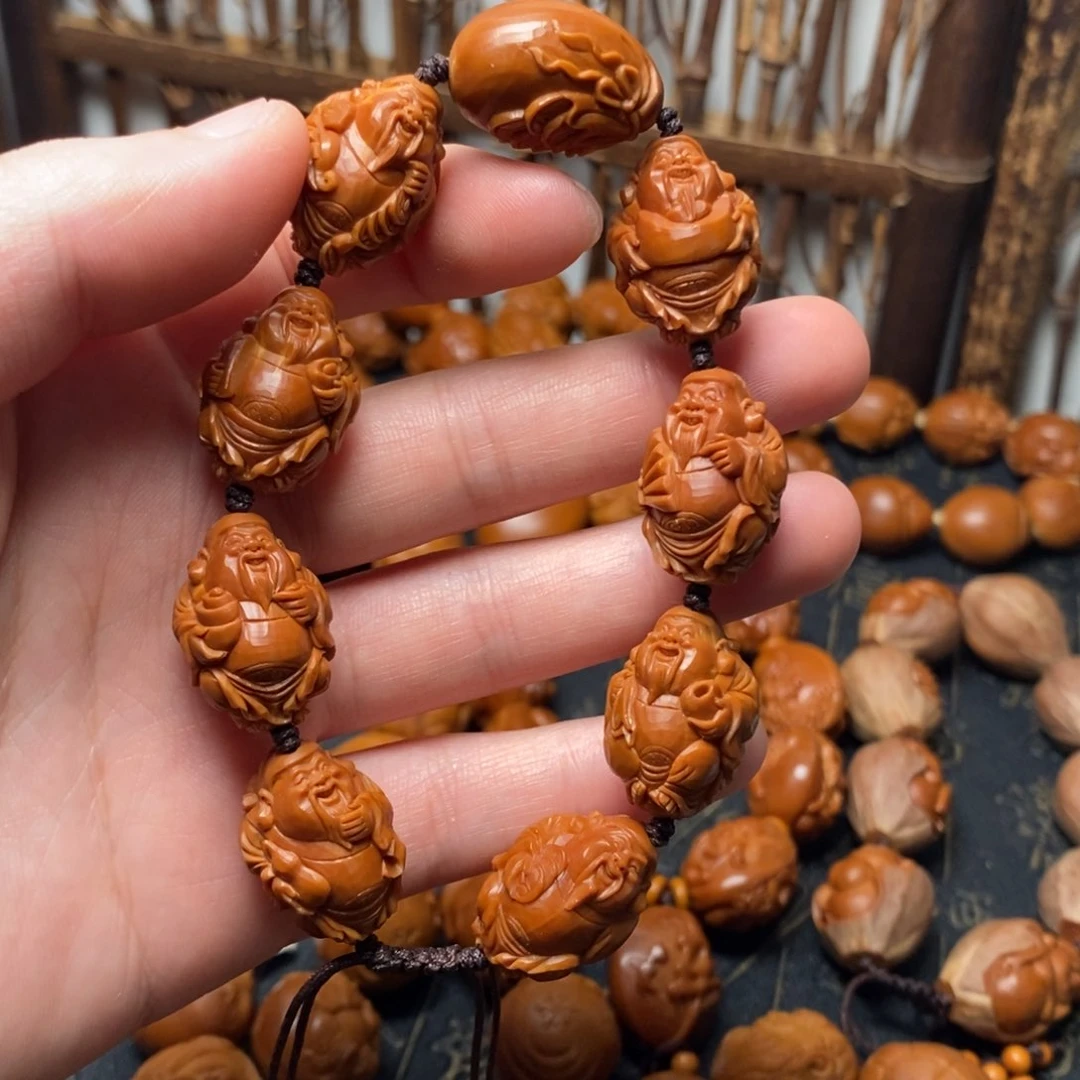 橄榄核手串阿*财神