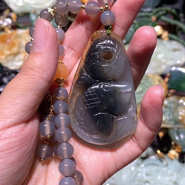 岫玉毛衣链未镶嵌