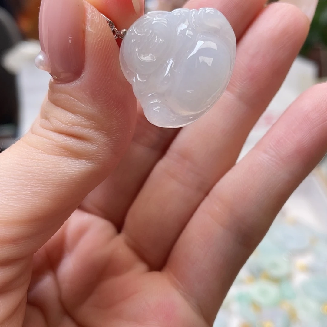 翡翠银S925镶嵌颈饰翡翠