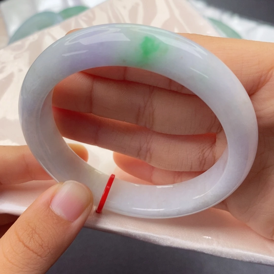 翡翠未镶嵌手镯5859正圈