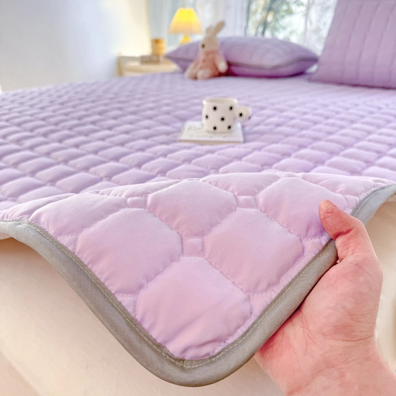 春夏家用榻榻米纯色磨毛学生宿舍褥垫单人床床垫软垫褥子垫子垫被
