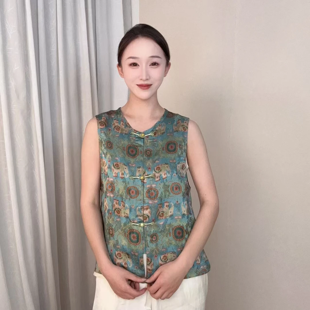 【太平万象-马甲】2025夏季薄款双面穿国风新中式马甲XYF