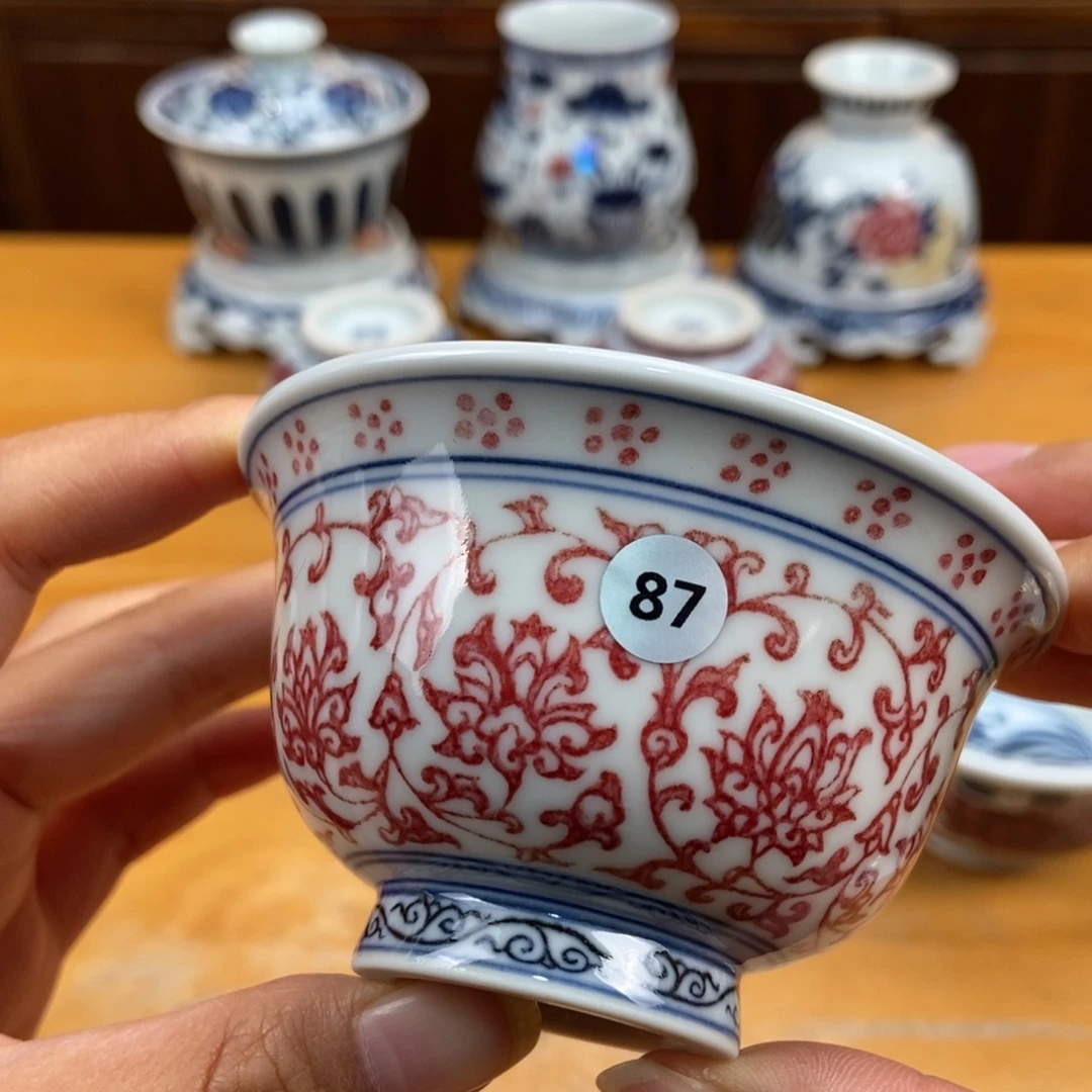 手绘现代茶具非古董