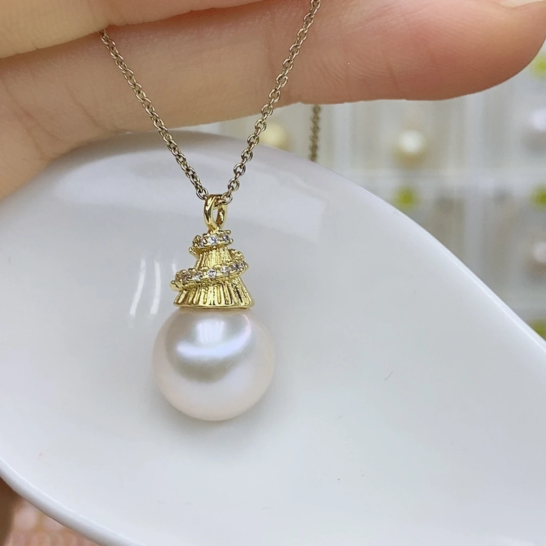 合金淡水珍珠吊坠(赠链)