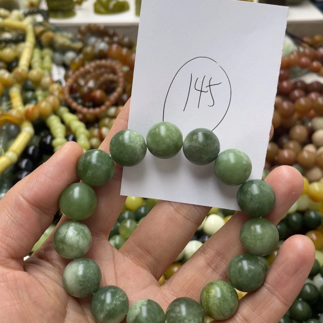 蛇纹石玉手链未镶嵌